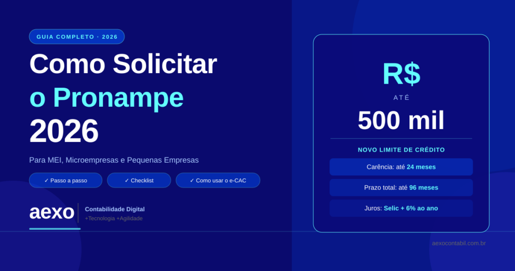 Como Solicitar Pronampe 2026
